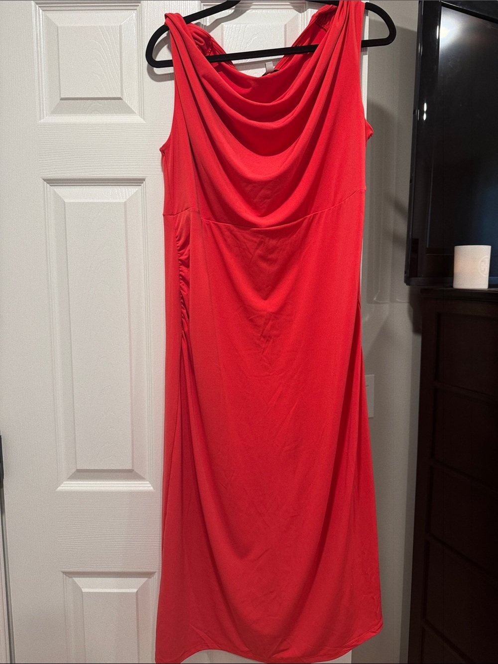 Old Navy Tangerine Draped Cowl-Neck Maxi Dress